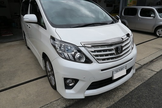 大阪府　トヨタアルファードANH20　リフレッシュプラン前編。サスペンション整備でリフレッシュ。